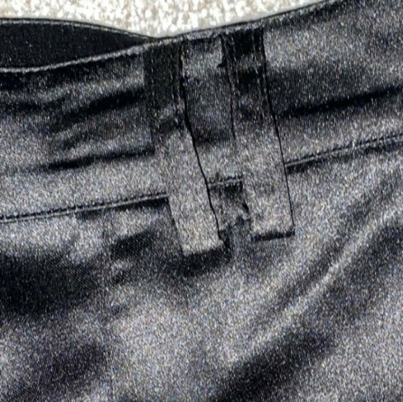 Aqua Satin Cargo Jogger Pants - Picture 6 of 13